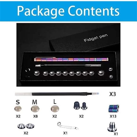 Fidget Pen, Decompression Magnetic Fidget Toy Pen, Magnet Pen Fidget Toy Relieve - Picture 6 of 6